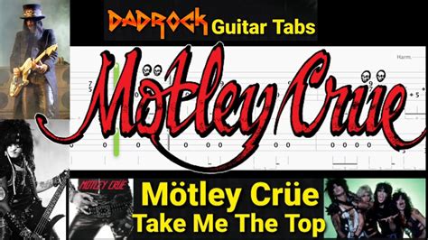 Take Me To The Top Motley Crue Guitar Bass TABS Lesson YouTube