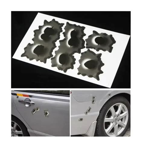 Aliexpress.com : Buy 6 Big Holes Fake Bullet Hole Car Auto Motor Symbol Stickers Decals ...