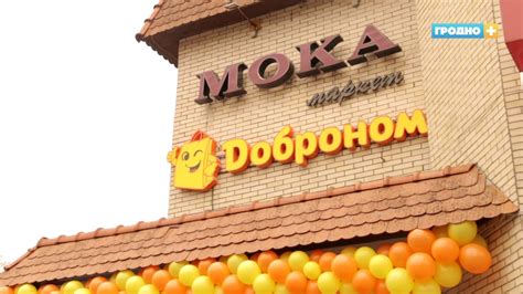 В Гродно заработал новый магазин сети «Доброном» - YouTube