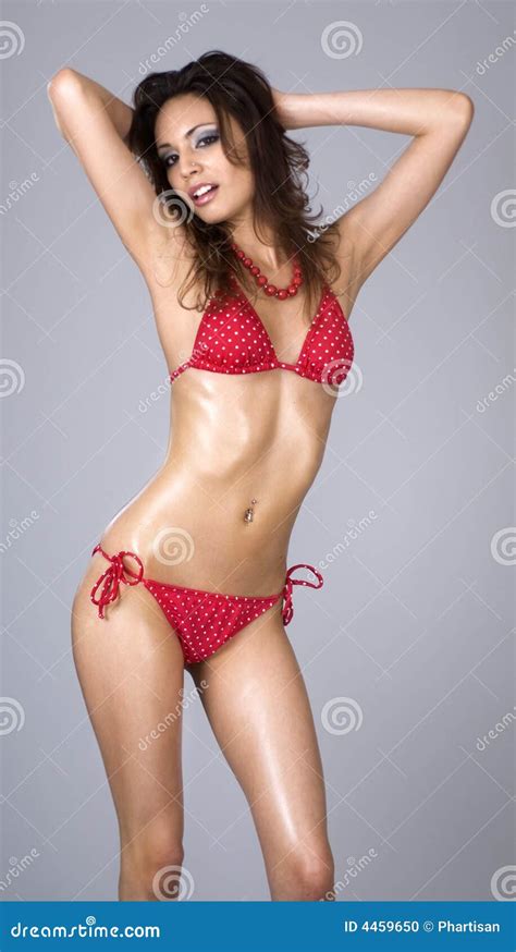 Beautiful Woman Wearing Red Bikini Stock Photo Image Of Body Healthy