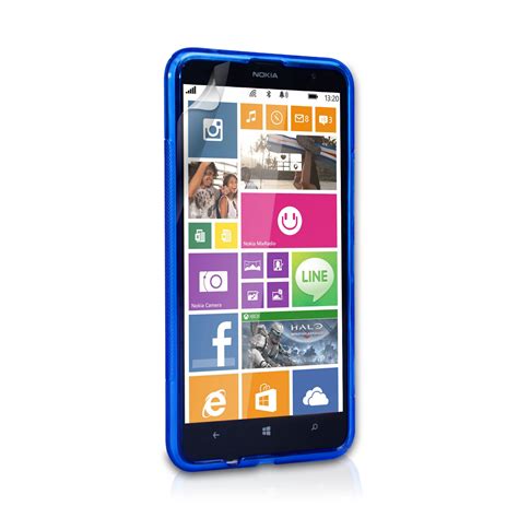 Caseflex Nokia Lumia Silicone Gel S Line Case Blue