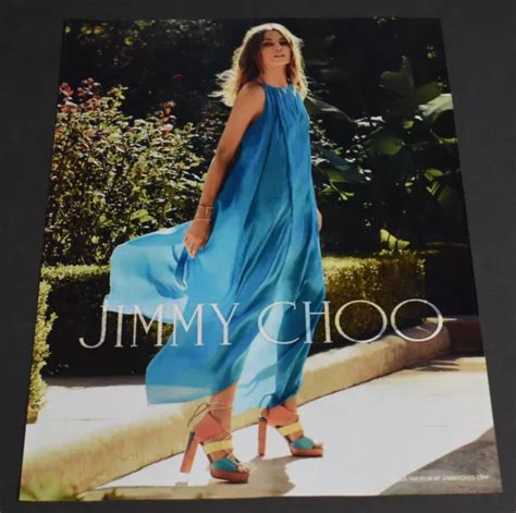 PRINT AD Sexy Heels Long Legs Lady Dirty Blonde Jimmy Choo Dress