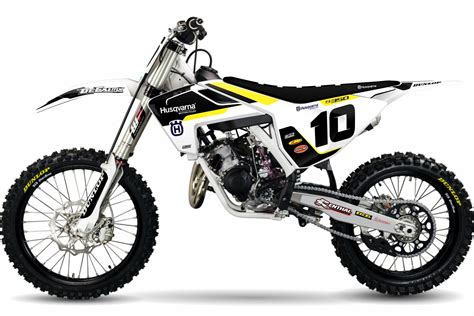 Husqvarna Tc White Black Factory Semi Custom Complete Graphics Kit