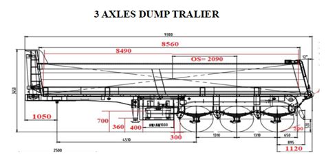 Truck Dump Trailer Tipper Trailer Dump Pick Up Dump Semitrailer - Buy ...