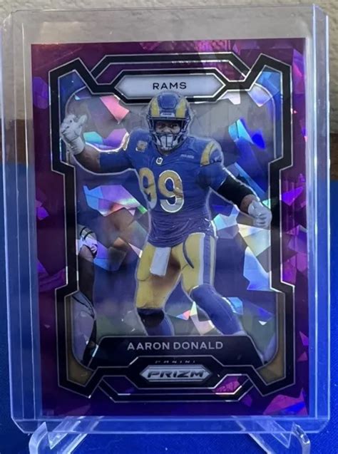 Panini Prizm Aaron Donald Violet Glace Sp Los Angeles Rams