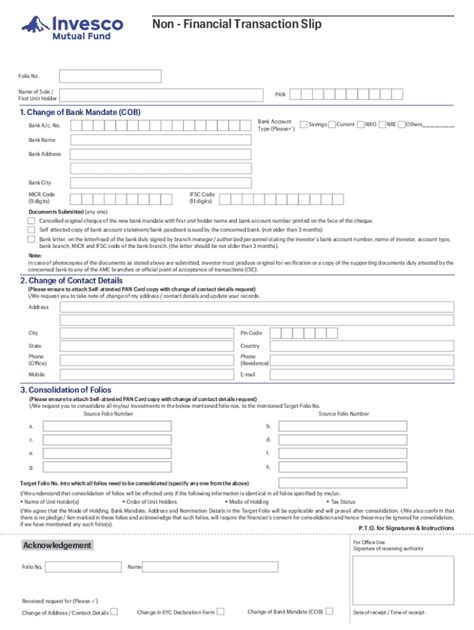 Fillable Online Non Financial Transaction Form Oct 20 Fax Email Print