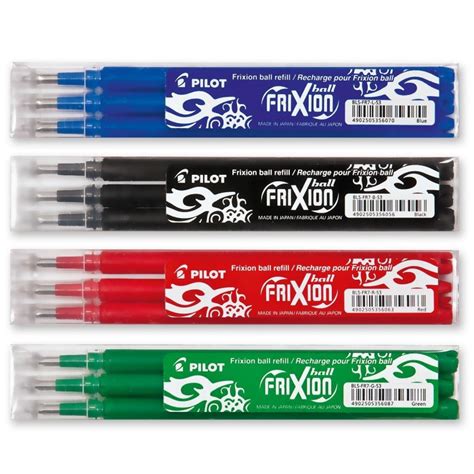 Stock Bureau PILOT Lot De 4 Recharges Frixion Pilot Assorties