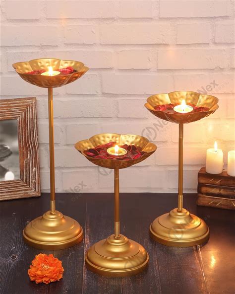 Buy Nex Overseas Decorative Urli Bowl Tealight Holder Stand Taj Urli