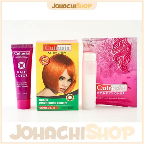 Jual Cultusia Hair Colour Semir Cat Warna Color Rambut Shopee Indonesia