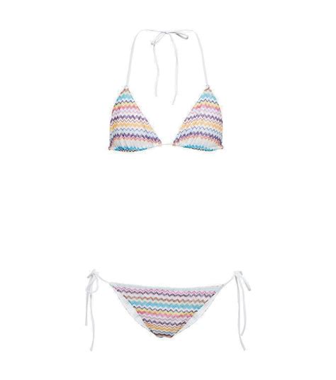 Missoni Mare Zig Zag Knit Triangle Bikini Missoni Mare