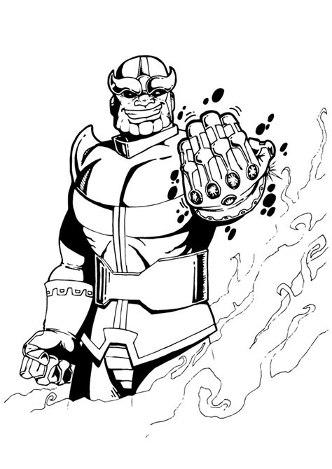 Thanos Coloring Pages - Best Coloring Pages For Kids