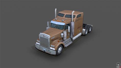 Kenworth W900 semi truck 3D Model $33 - .max .obj - Free3D