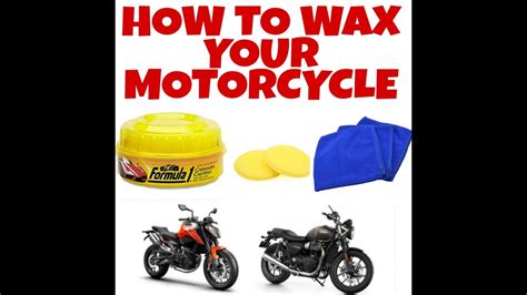 How To Wax Your Motorcycle Bike At Home I Formula 1 Wax I Washing I