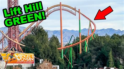 Lift Hill Is GREEN TATSU REPAINT Wonder Woman RAPTOR Update Six