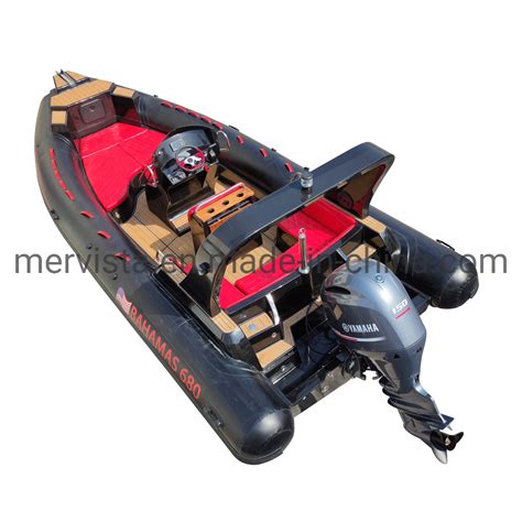 22FT Fiberglass Hull Ocean Rib 680 Hypalon Inflatable Boat China Rib