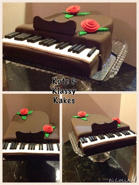 Baby Grand Piano Cake Covered In Chocolate Fondant By Kute Klassy