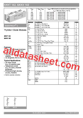 Skkh E Datasheet Pdf Semikron International