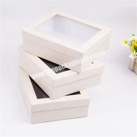 Customized Two Pieces Paper Cardboard Lid And Base Gift Packaging Box