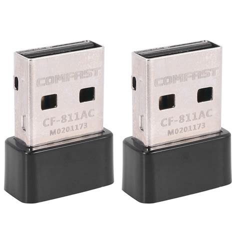 2X COMFAST CF-811AC 650 Мбит USB Беспроводной 2,4G и 5G Wi-Fi адаптер ...