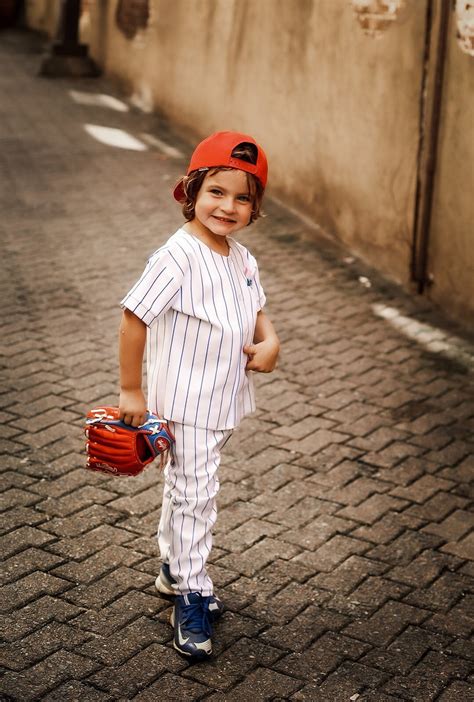 Boys Baseball Uniform Kids Jersey Pinstripe Pants & Jersey Includes ...