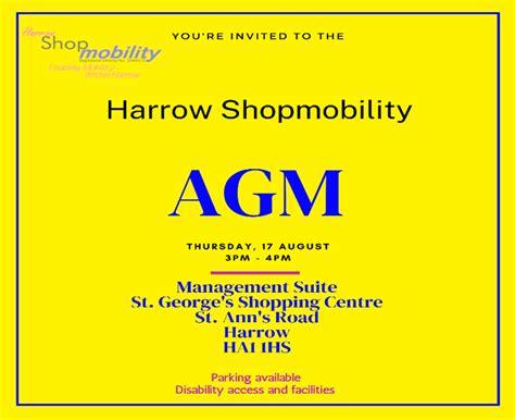 Events In Harrow Middlesex Harrow Shopmobility