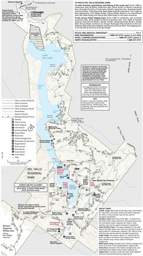 Del Valle Regional Park Map by EBRPD | Avenza Maps