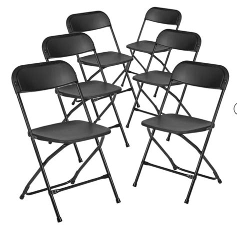 Flash Furniture Hercules Series Premium Plastic Folding Chair In Black