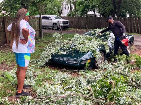 Trees Power Lines Down In Muskegon County After Major Storm