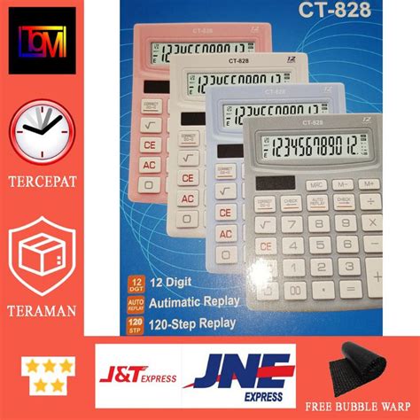 Jual Kalkulator Citizen CT 828 12 Digit Check Correct Kondisi Siap