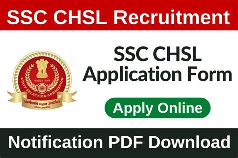 Ssc Chsl 2024 Notification Pdf Out Apply Online