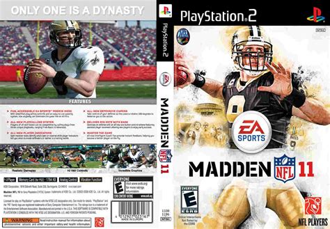 Capa Madden Nfl 11 Custom Ps2 Gamecover Capas Customizadas Para