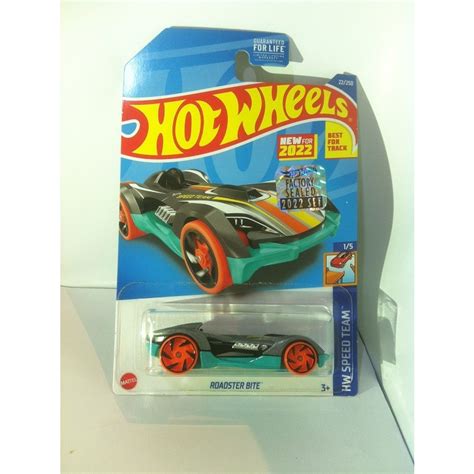 Hot Wheels 2022 HW Speed Team Mini Collection 1 Roadster Bite Metalflake Gray FS Deed By