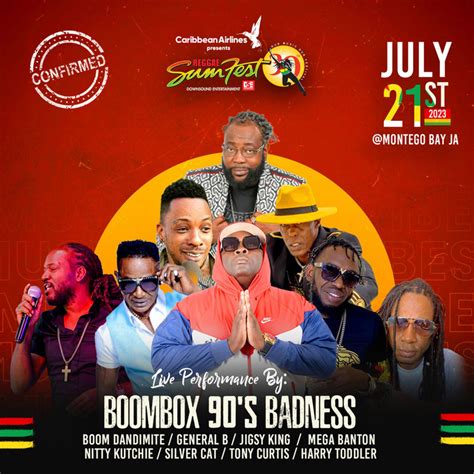 Lineup: Reggae Sumfest 2023