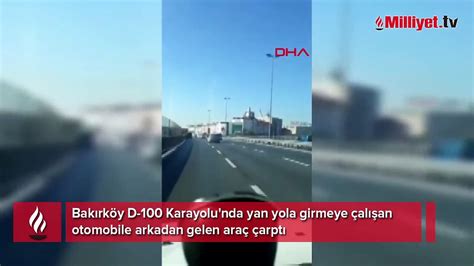 Bakırköy de iki otomobilin çarpıştığı kaza kamerada Dailymotion Video