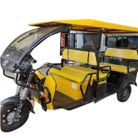 850W BAXY E Rath L3 Battery Operated Rickshaw Vehicle Capacity 5