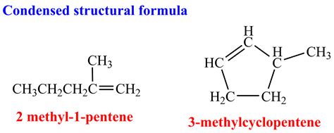 Solved Draw The Condensed Structural Formula Of 2 Methyl 1 Pentene