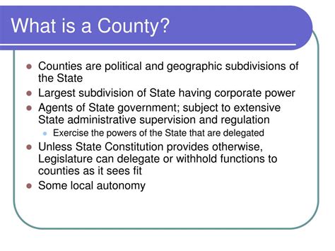 PPT - County Structure and Powers PowerPoint Presentation, free ... 