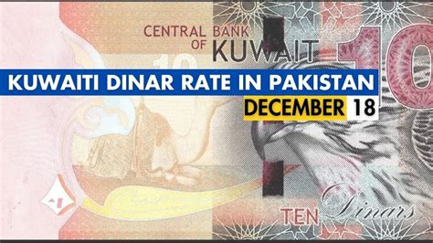 Kuwaiti Dinar Loses Against Rupee 18 December 2023 INCPak