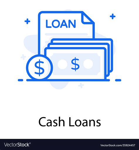 Cash Loan Royalty Free Vector Image Vectorstock