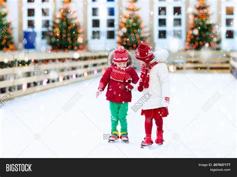 Kids Ice Skating Image & Photo (Free Trial) | Bigstock