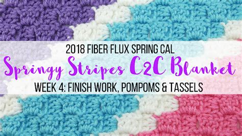 Fiber Flux Spring Cal Springy Stripes C C Blanket Week Finish