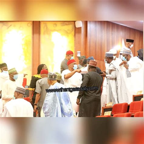 Check Out Exclusive Photos Of Orji Kalus Senate Resumption Politics