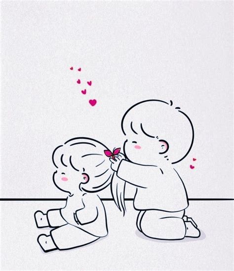 Cute Drawings Of Love Doodles Cute Couple Drawings Easy Simple Cute Couple Cartoon Easy Love