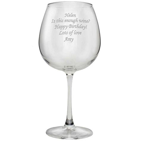 Personalised Bottle Of Wine Glass Personalized Bottles Wine Glass