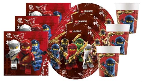 ZESTAW Lego Ninjago Kubki Serwetki Talerzyki 16 Os 11158063004 Allegro Pl