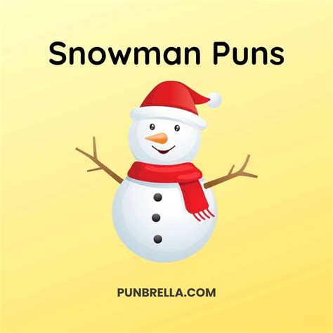 190 Creative Snowman Puns to Brighten Your Winter