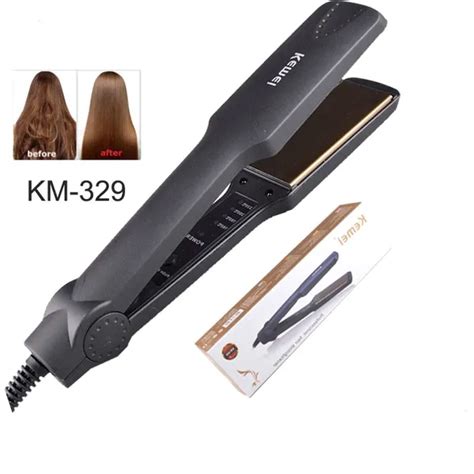 Kemei Km 329 Professional Electronic Hair Straightener Iron Sy Bazzar