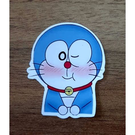 Doraemon Cartoon Sticker Shy Doraemon Peeker Sticker - Etsy