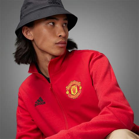 Adidas Manchester United Anthem Jacket Red Adidas UAE