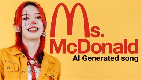 Ms Mcdonald】麥當勞小姐ai生成歌曲完整版｜i Generate An Ai Song About Mcdonalds